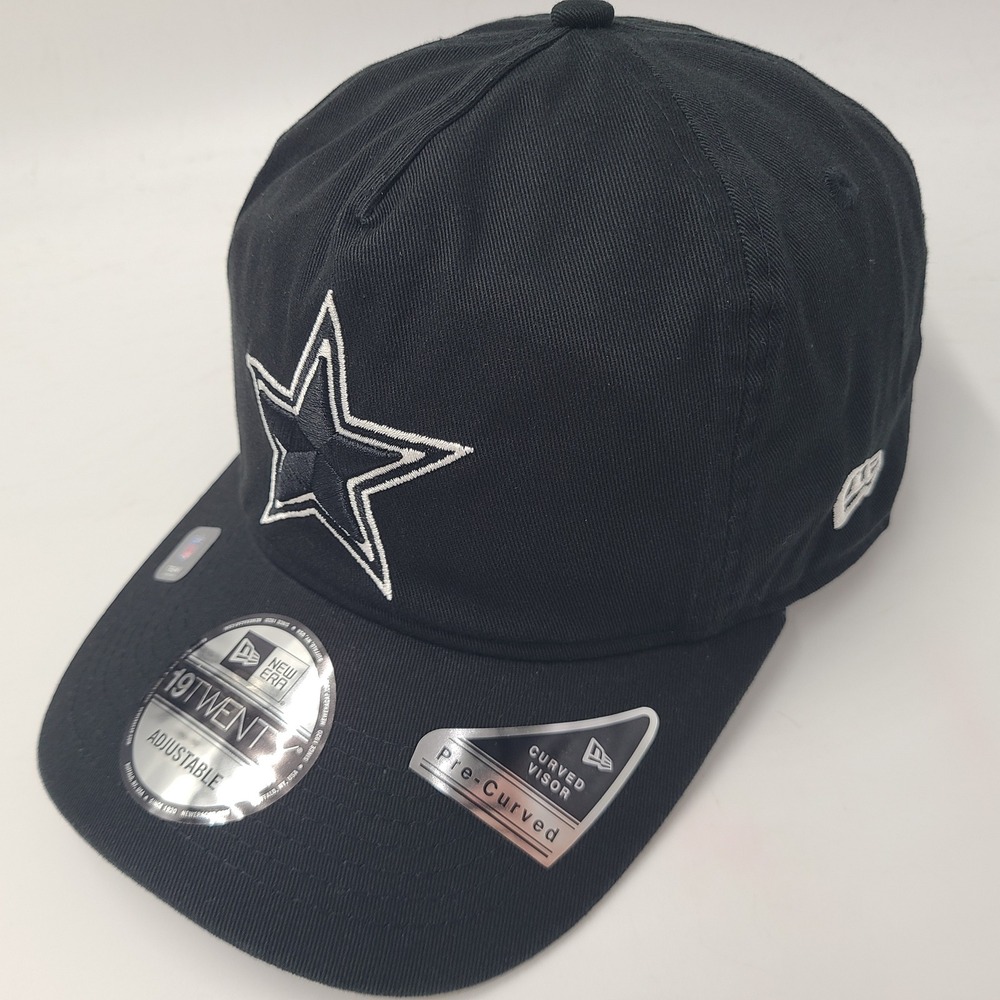 Dallas Cowboys Hat Snapback New Era 19Twenty Black White NFL Football Logo Men